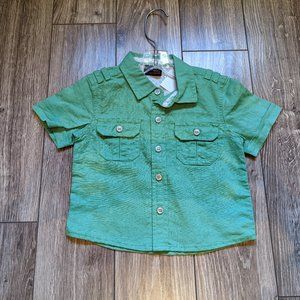 [KIDS 2/$30] NWT Baby Boy (6-9M) - NEXT Linen blend Button-down